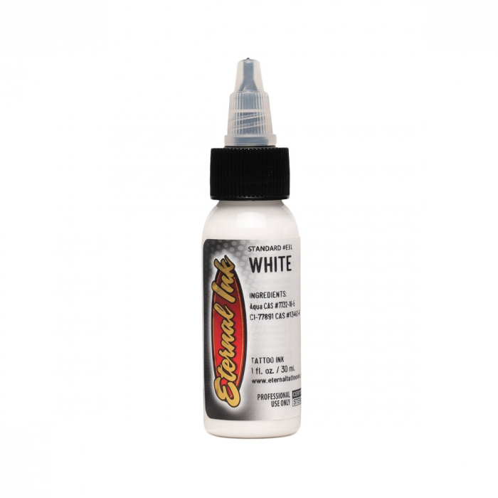eternal ink - white 1oz - saviour tattoo supplies