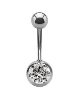 Titanium Crystal Belly Bar