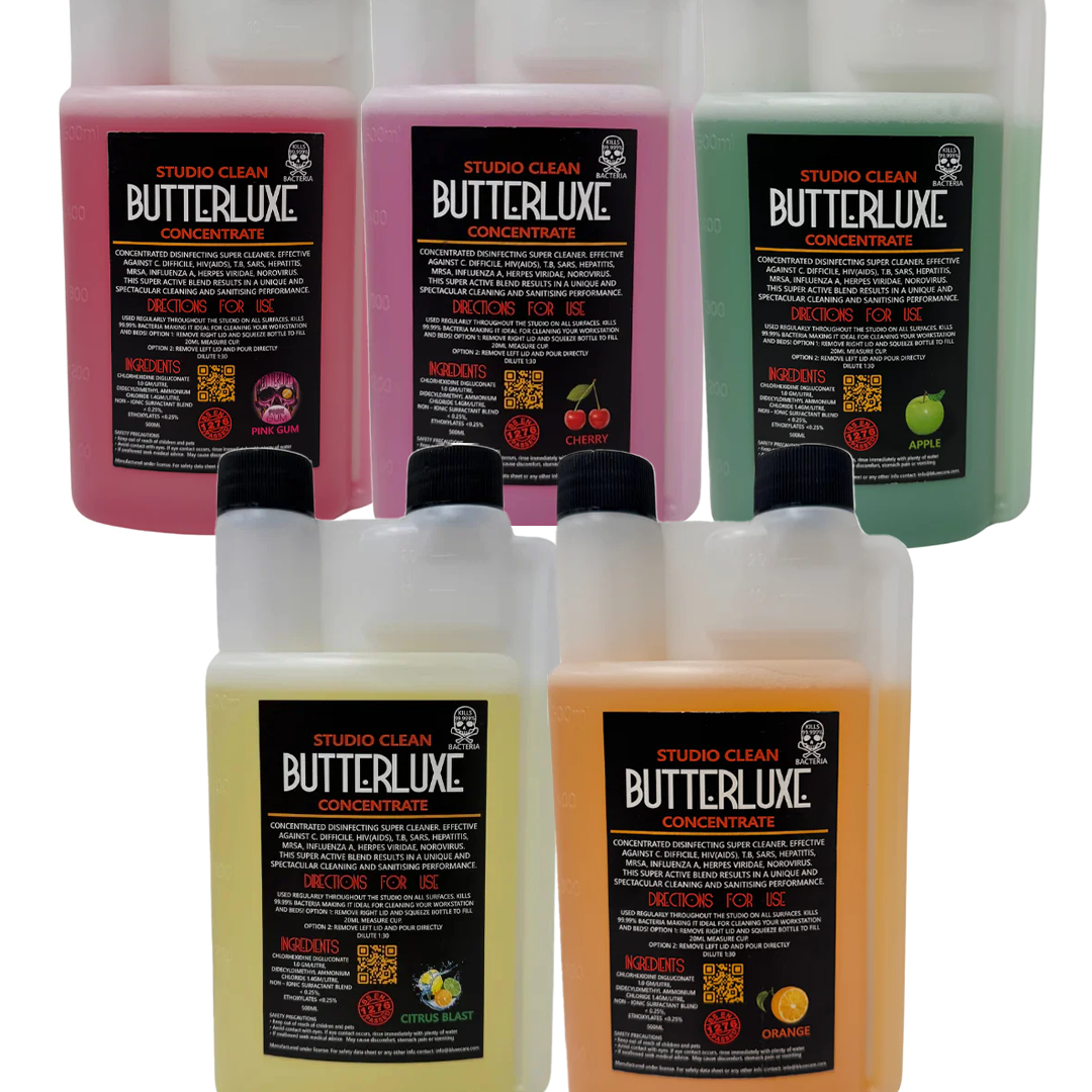 Butterluxe diinfectant all flavours - saviour tattoo supplies