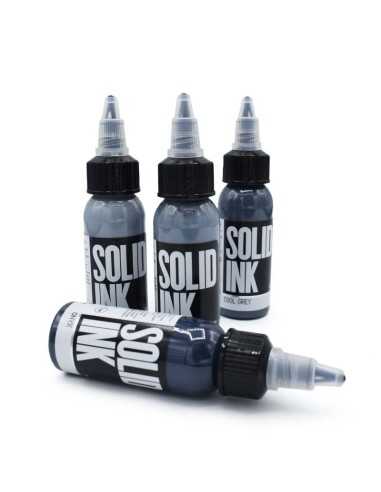 Solid Ink - Opaque Grey 4 set 1oz / 30ml - saviour tattoo supplies