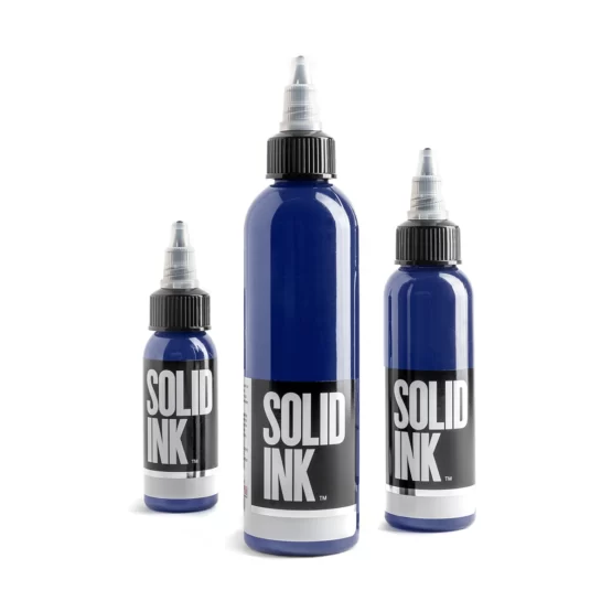 Solid Ink - Dark Blue 30ml (1oz) - Saviour Tattoo Supplies