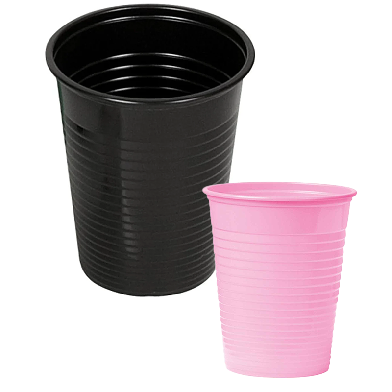 Unigloves select black & pink rinse cup pack of 100 by saviour tattoo supplies