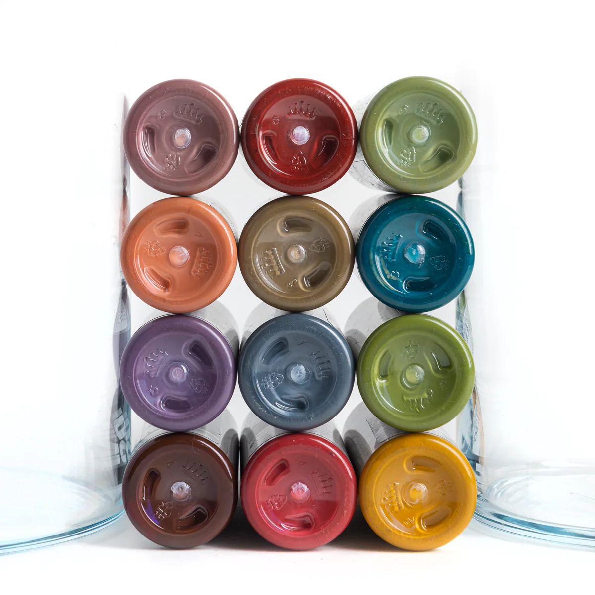 solid ink opaque earth set from the bottom - saviour tattoo supplies