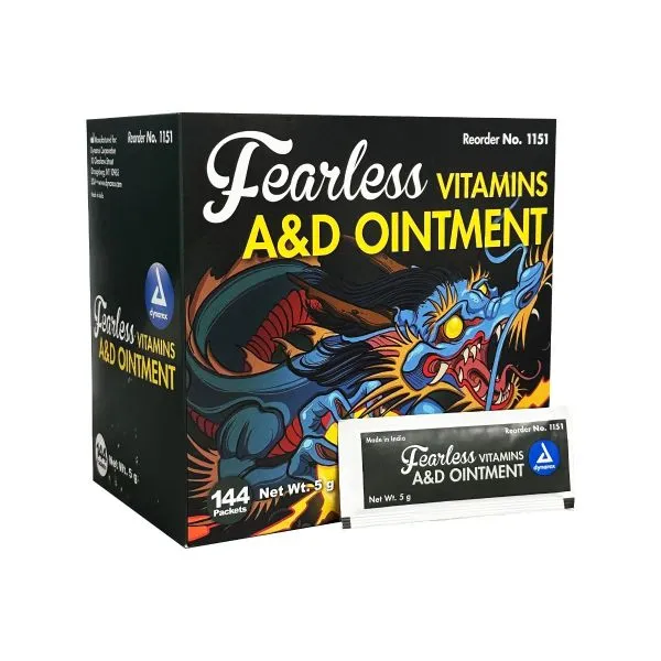 FEARLESS VITAMINS A&D OINTMENT FOIL PACKS (144) - saviour tattoo supplies