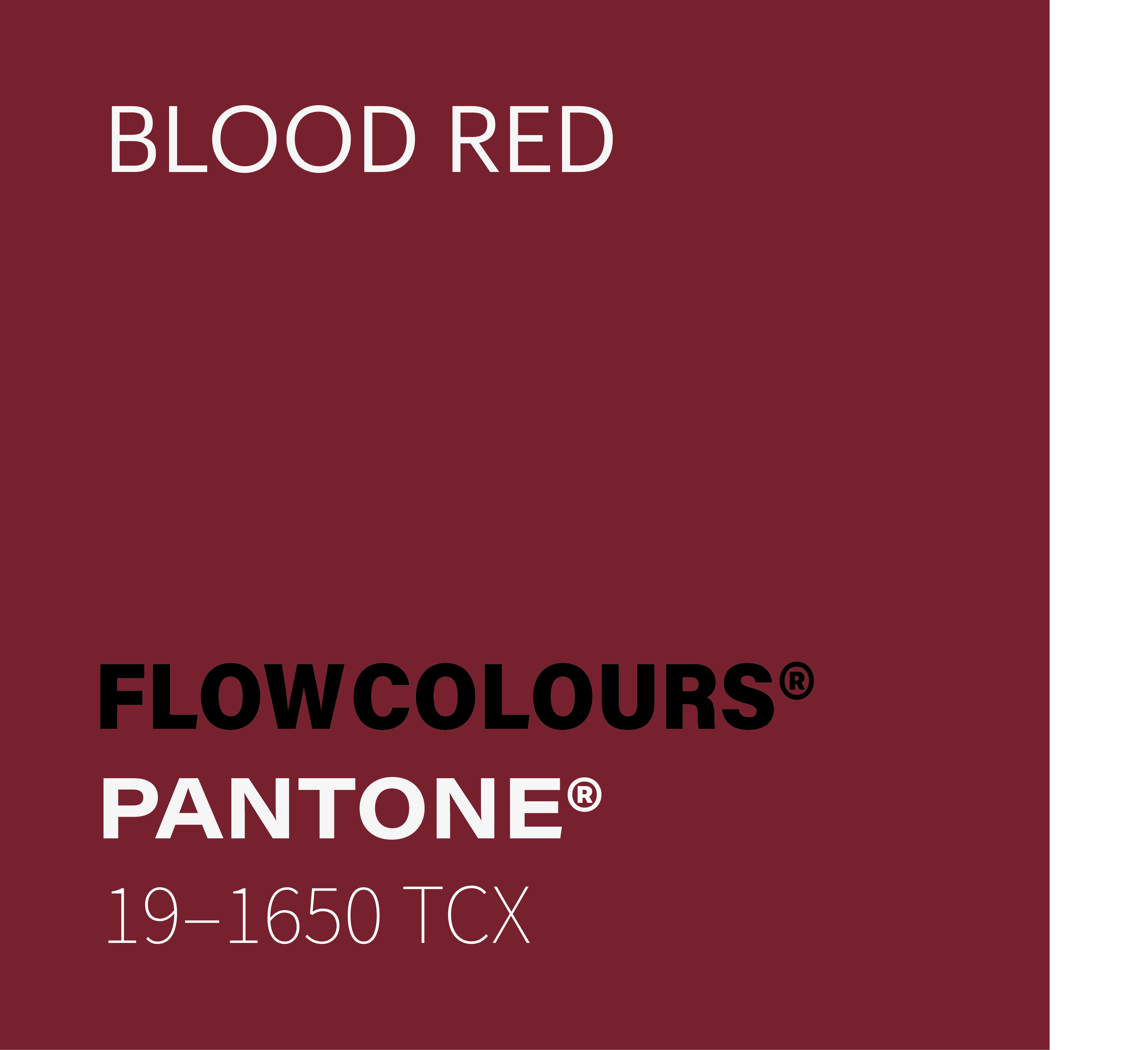 BLOOD RED FLOWCOLOURS TATTOO INK PANTONE