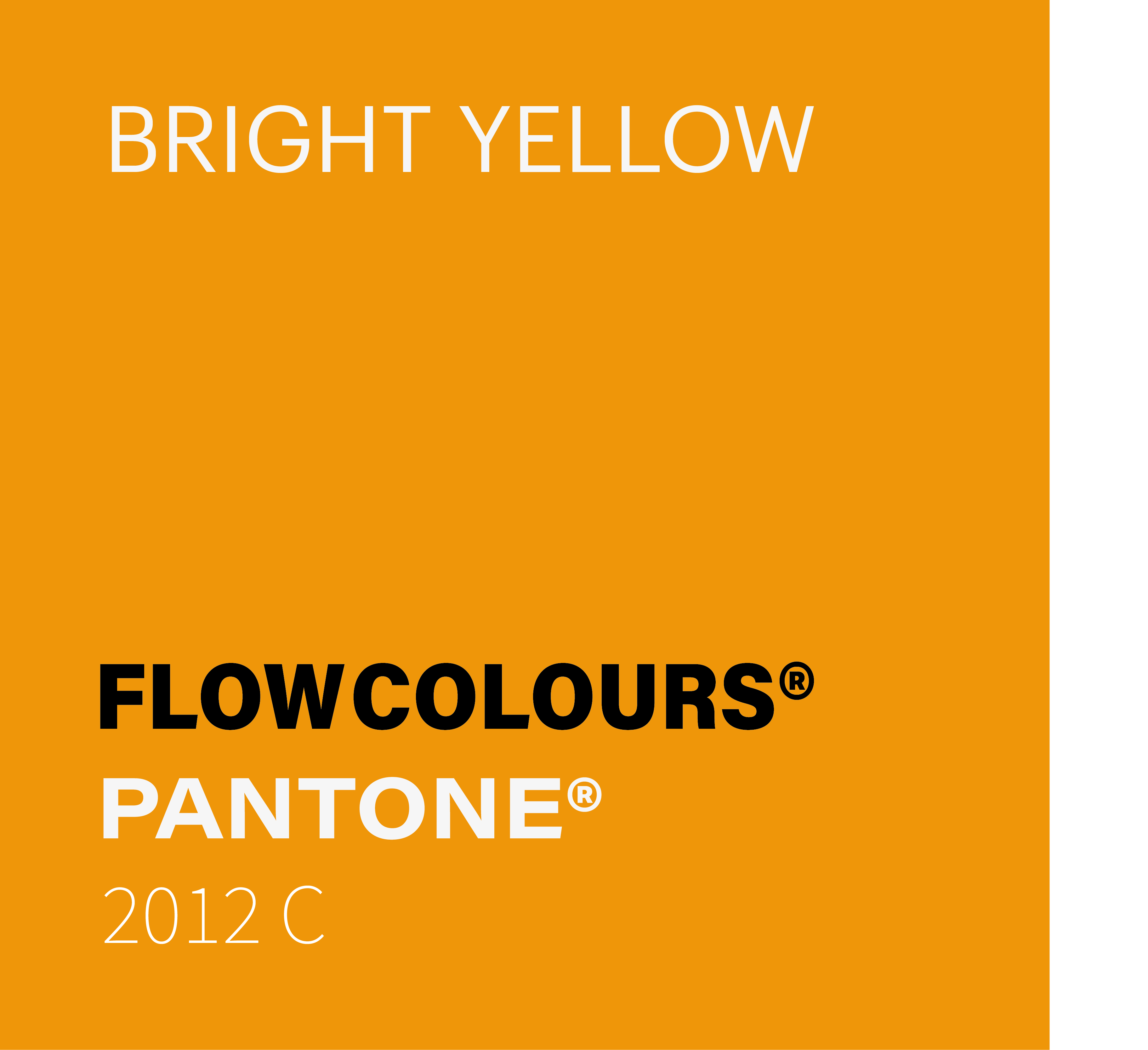 BRIGHT YELLOW FLOWCOLOURS TATTOO INK PANTONE