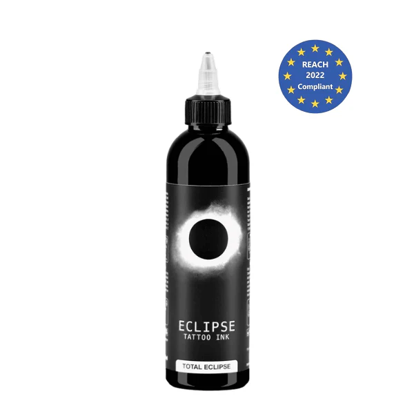Total Eclipse black tattoo ink 260ml - saviour tattoo supplies