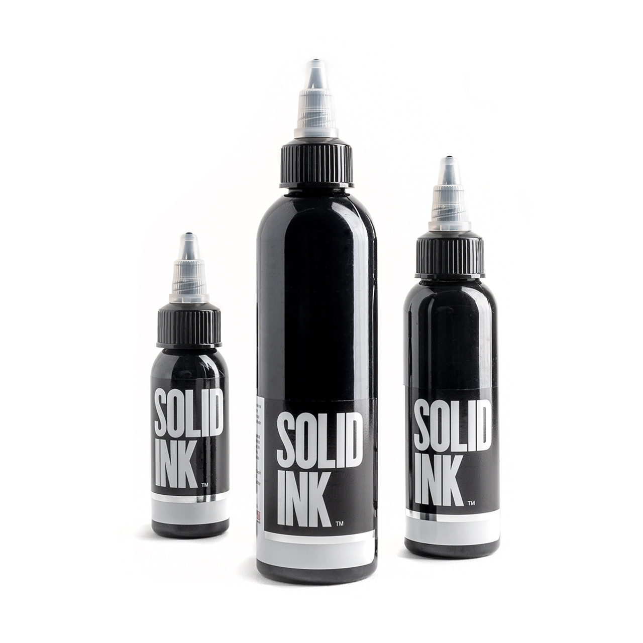 Solid Ink - Matte Black 4oz - saviour tattoo supplies