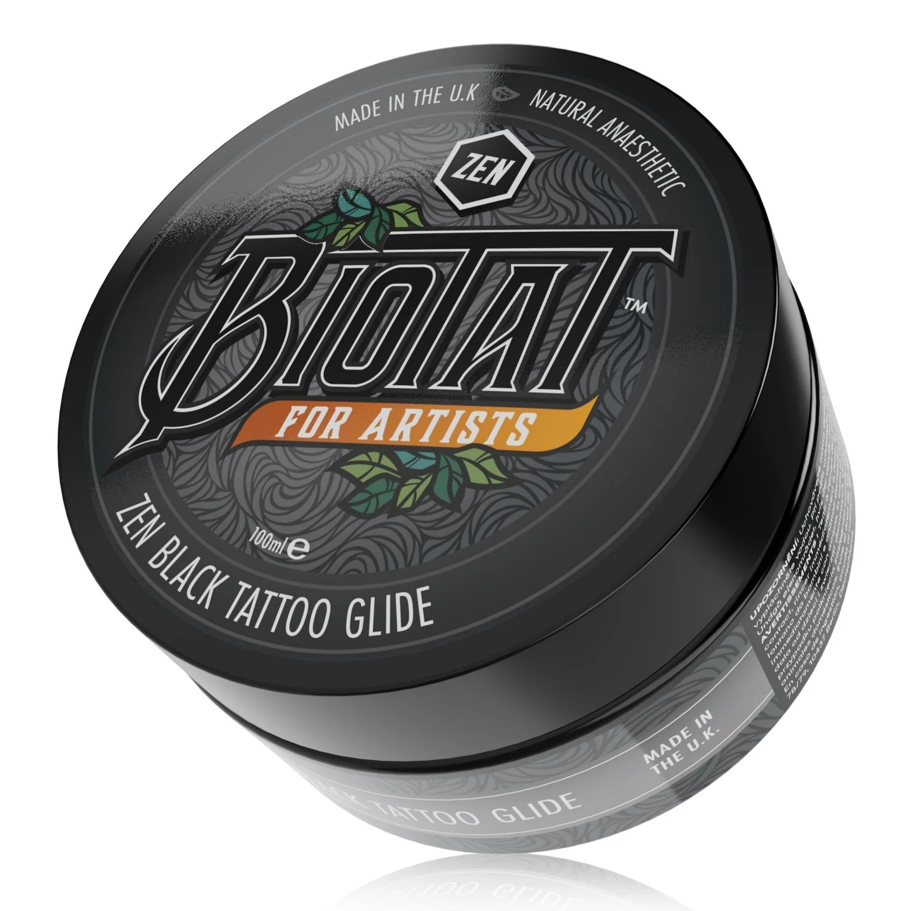 ZEN BLACK TATTOO GLIDE - BIOTAT 100G - saviour tattoo supplies