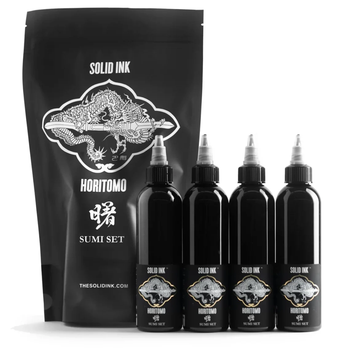 Solid Ink - Sumi Set 4oz - saviour tattoo supplies