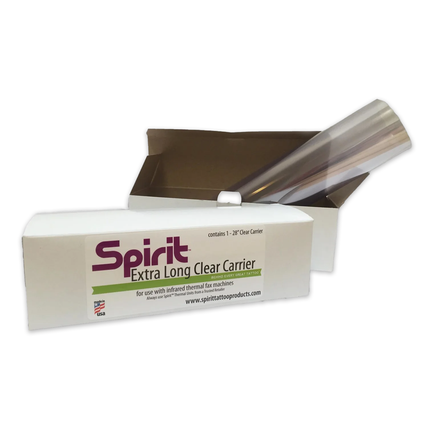 spirit - extra long clear carrier