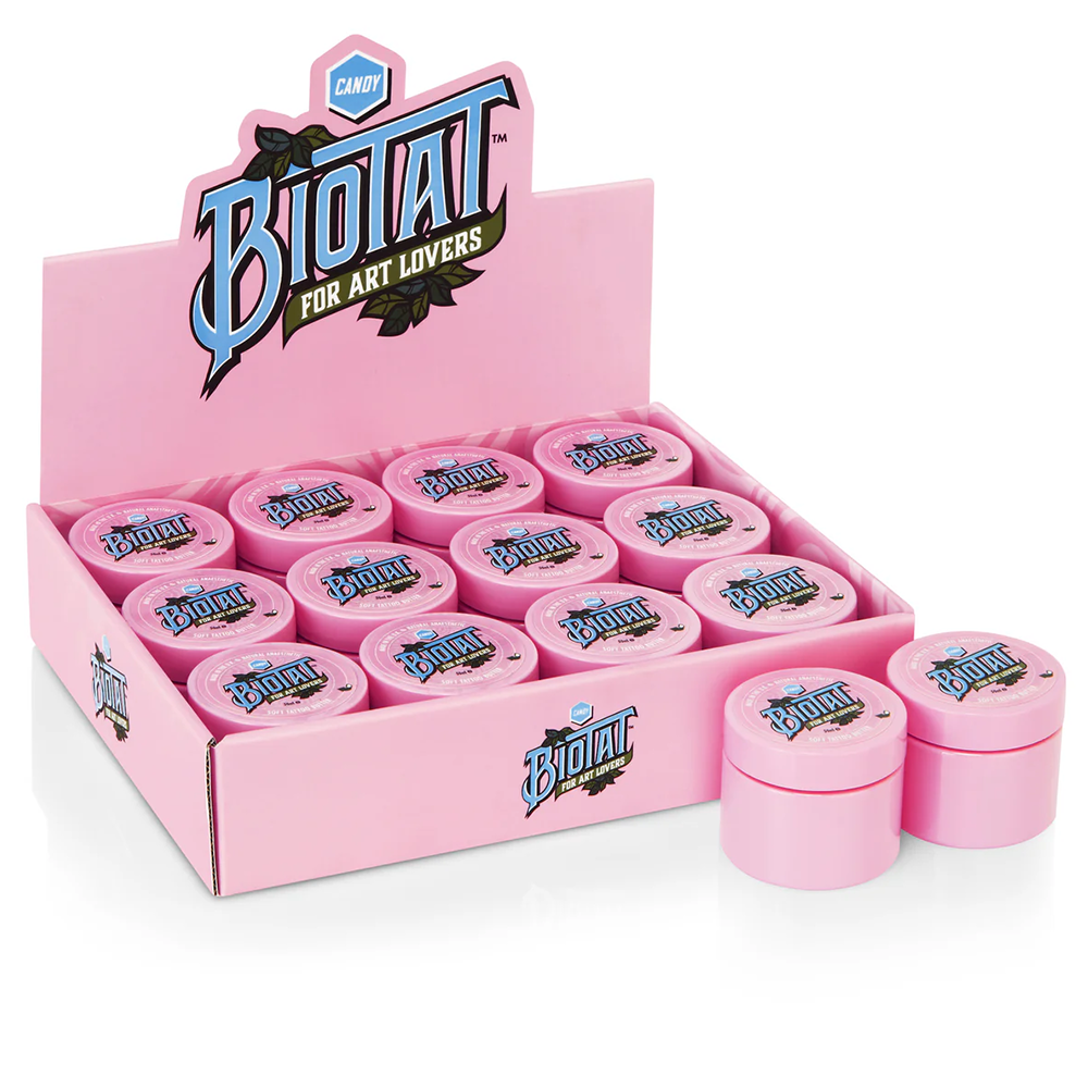 BIOTAT - CANDY box of 12 retail pack - saviour tattoo supplies
