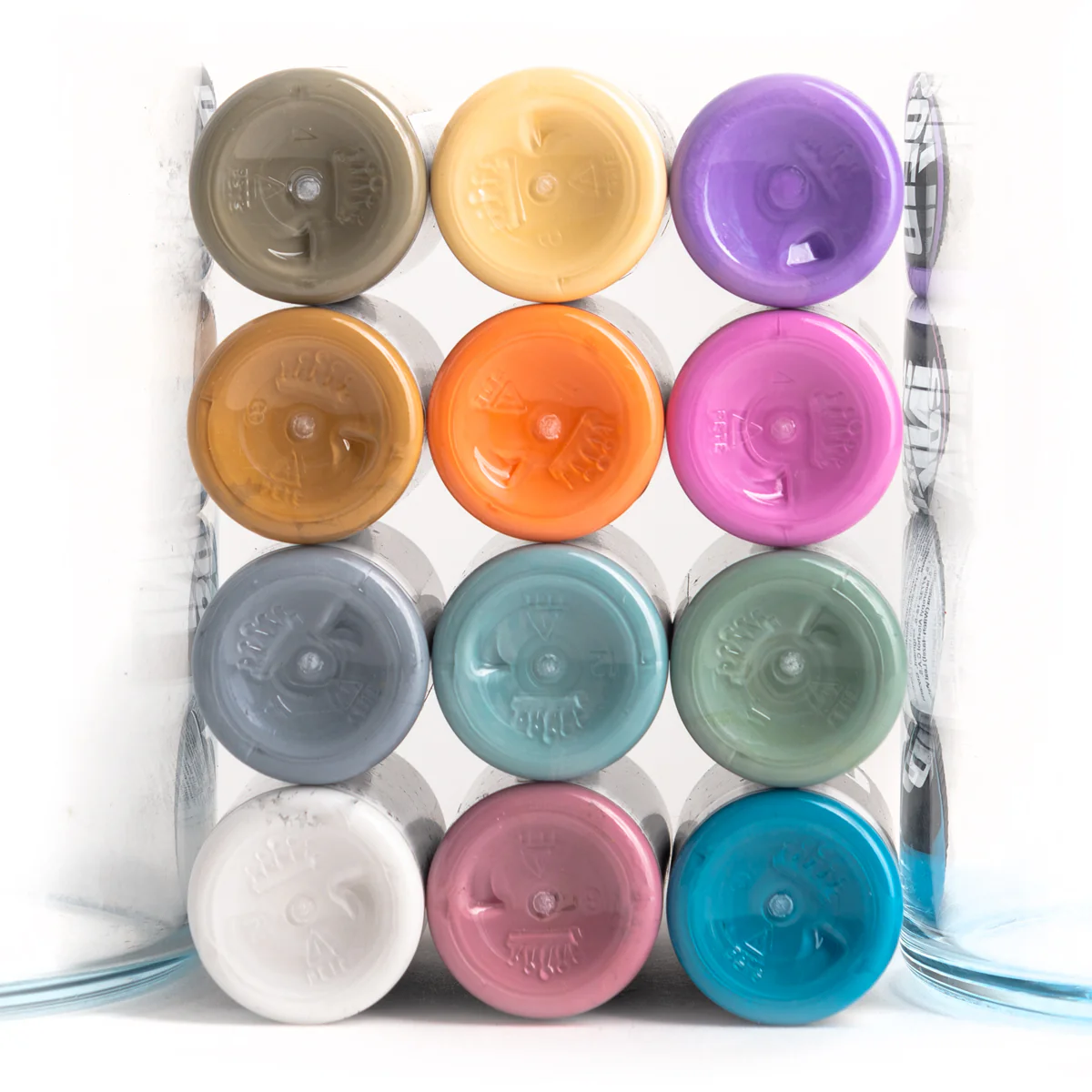 Solid Ink - Art Deco Set 12 bottles 1oz - from the bottom - saviour tattoo supplies