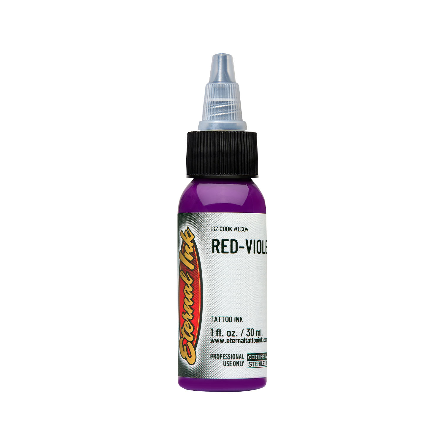 Eternal Ink - Liz Cook Red Violet 20ml 1oz - saviour tattoo supplies