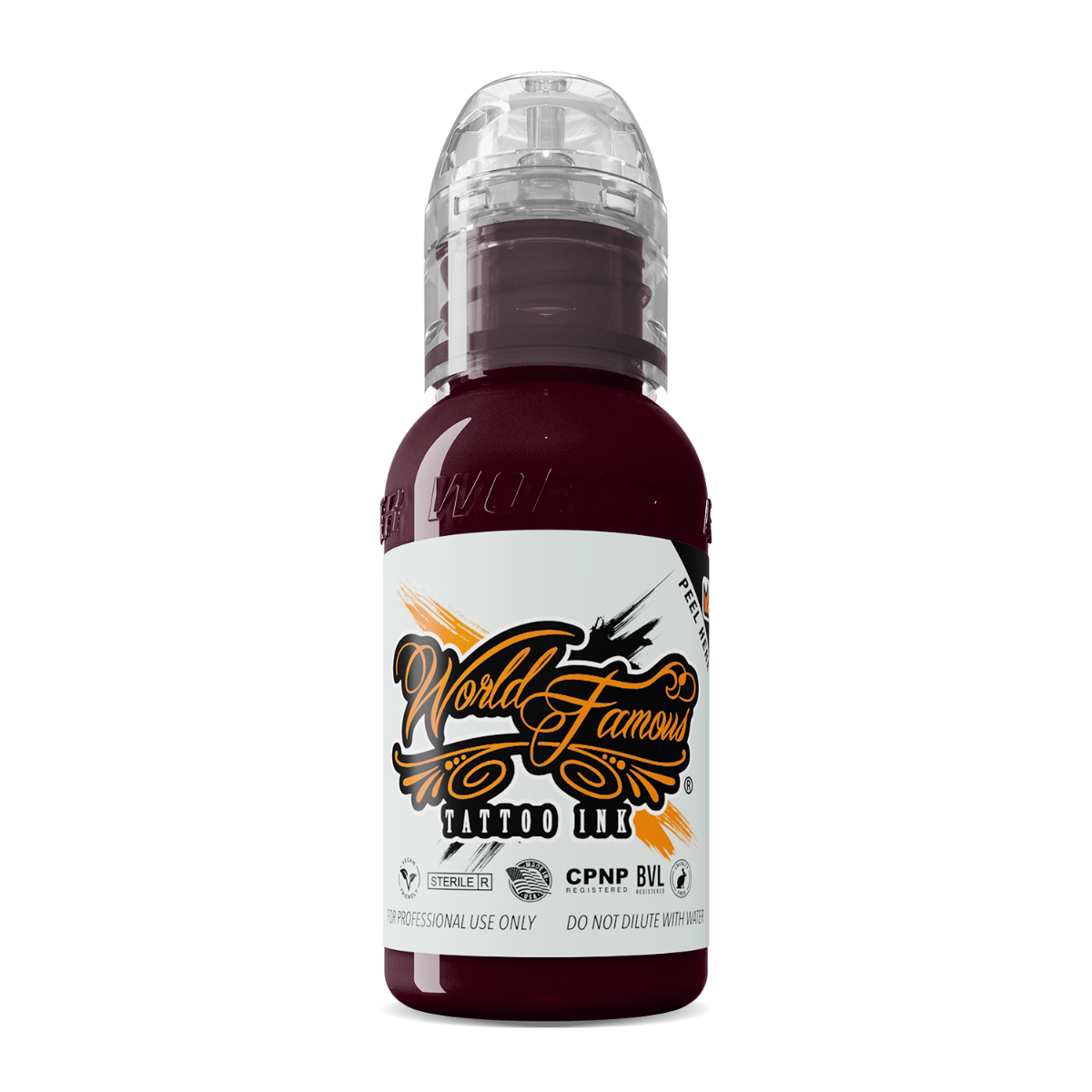 World Famous Ink Burgundy Wine 30ml 1oz Tattoo Ink - saviour tattoo supplies