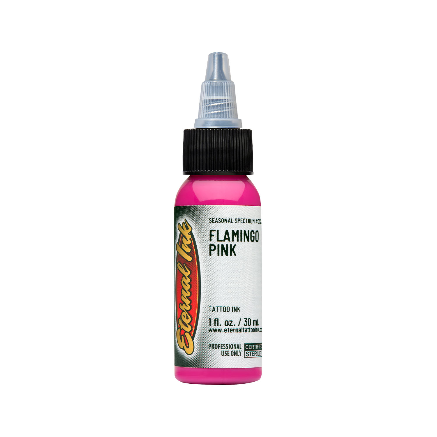 eternal_ink_chukes_seasonal_spectrum_flamingo_pink_1 Eternal Ink Flamingo Pink (30ml / 1oz) - Saviour Tattoo Supplies