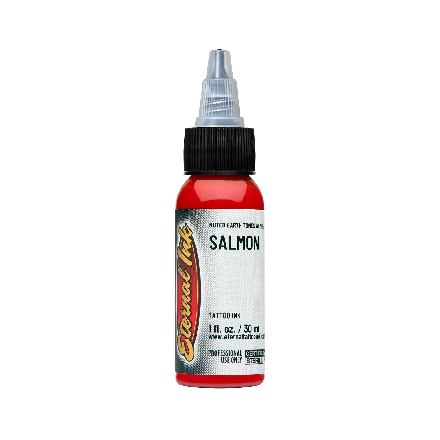 eternal_ink_em05_salmon_mutedearth_1oz_w Eternal Ink Salmon 30ml - Saviour Tattoo Supplies
