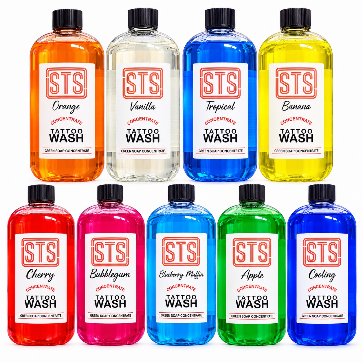 STS Tattoo Wash Concentrate 1 litre bottle